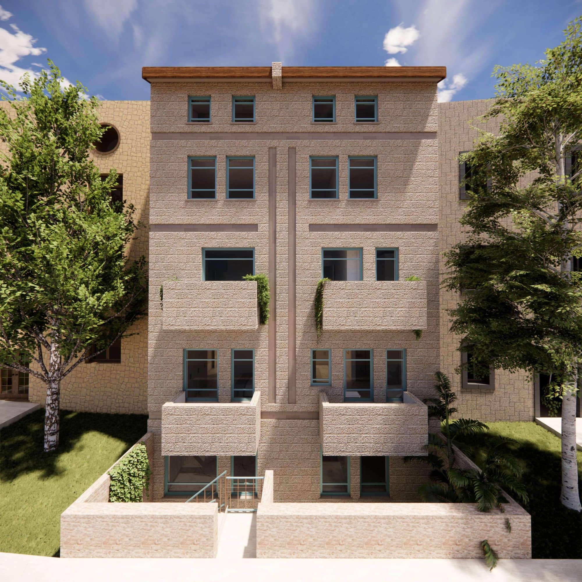Luxury Apartment Front View 1