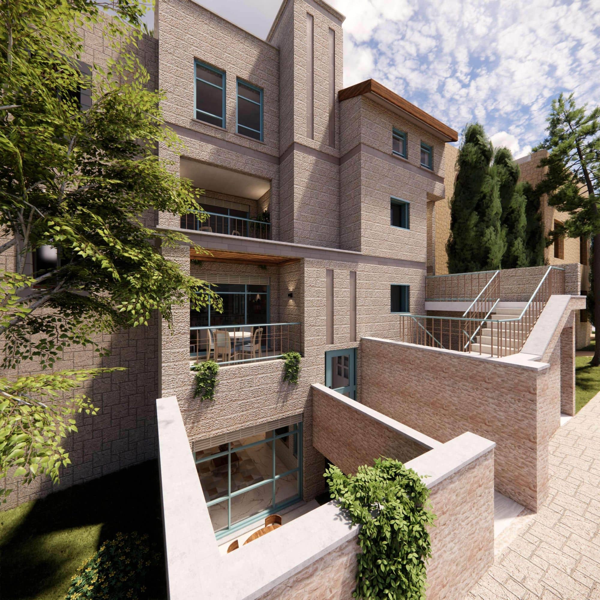 Luxury Apartment Front View 2