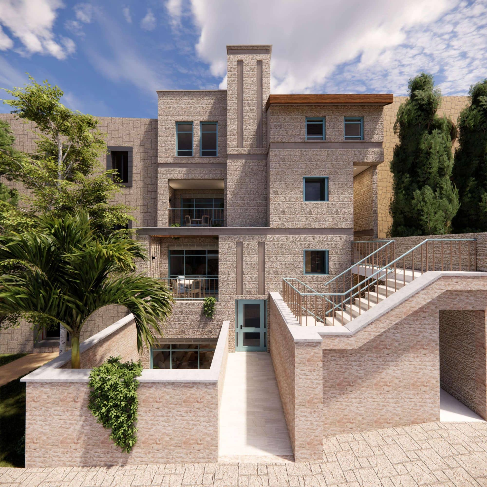 Luxury Apartment Front View 3