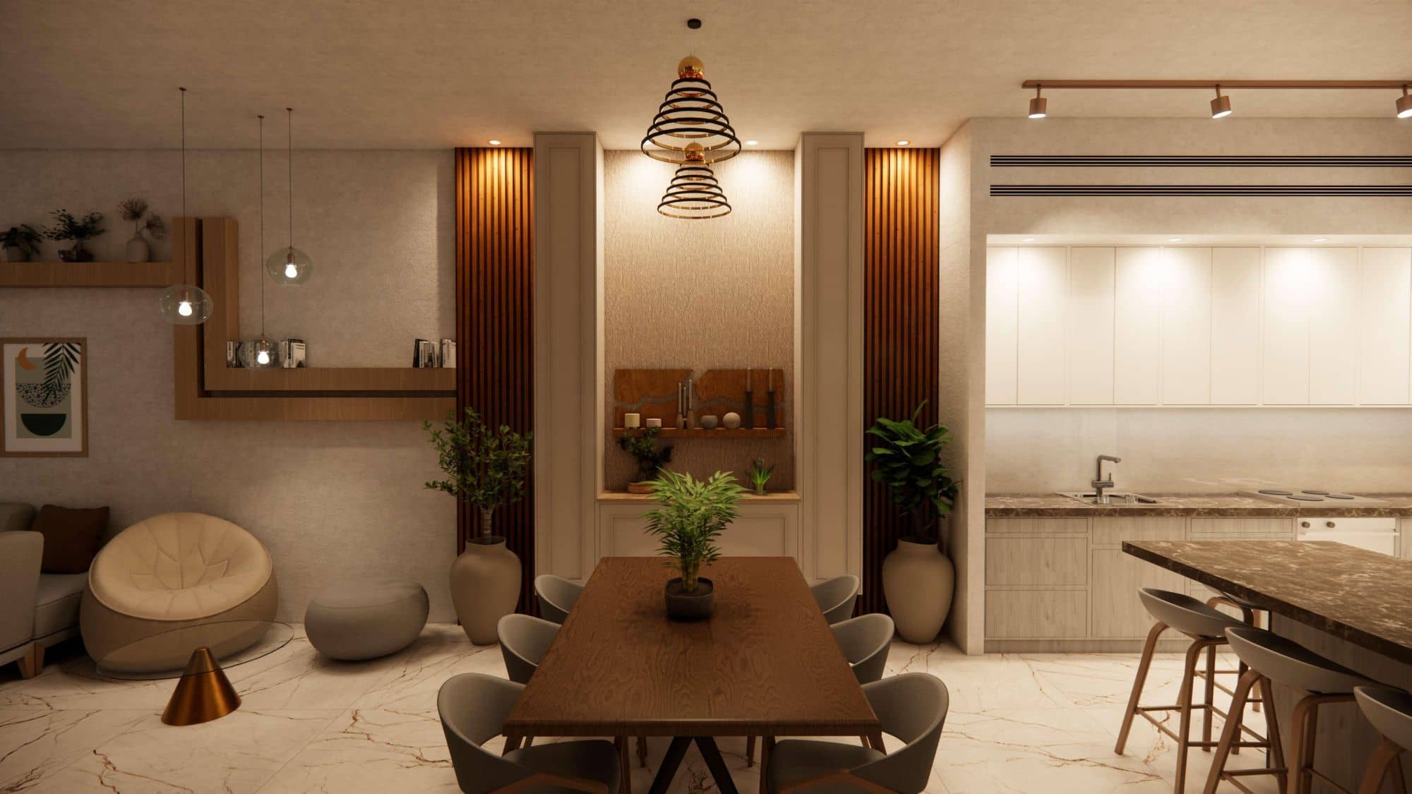 Luxury Apartment Dining Room 2